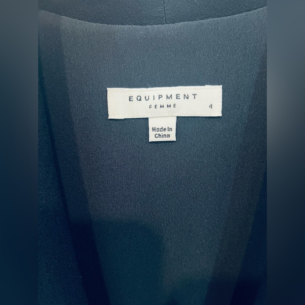 Equipment Women’s Sleeveless Navy Blue Dress | Size 4 | Classic Design - Picture 2 of 9